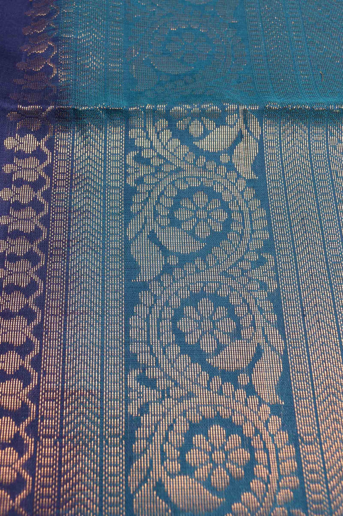 Navy Blue Pure Soft Silk Fancy Mango Butta Blue Zari Border Pallu Saree NAA193