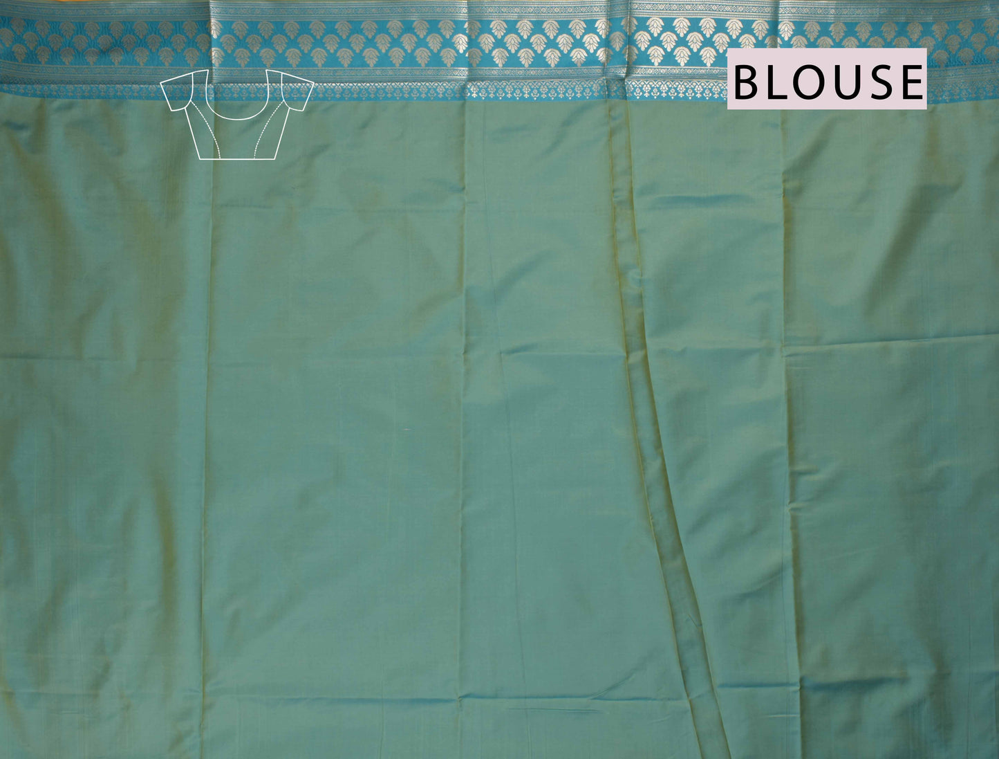 Yellow Peacock Butta Green Contrast Pallu Semi Soft Silk Saree