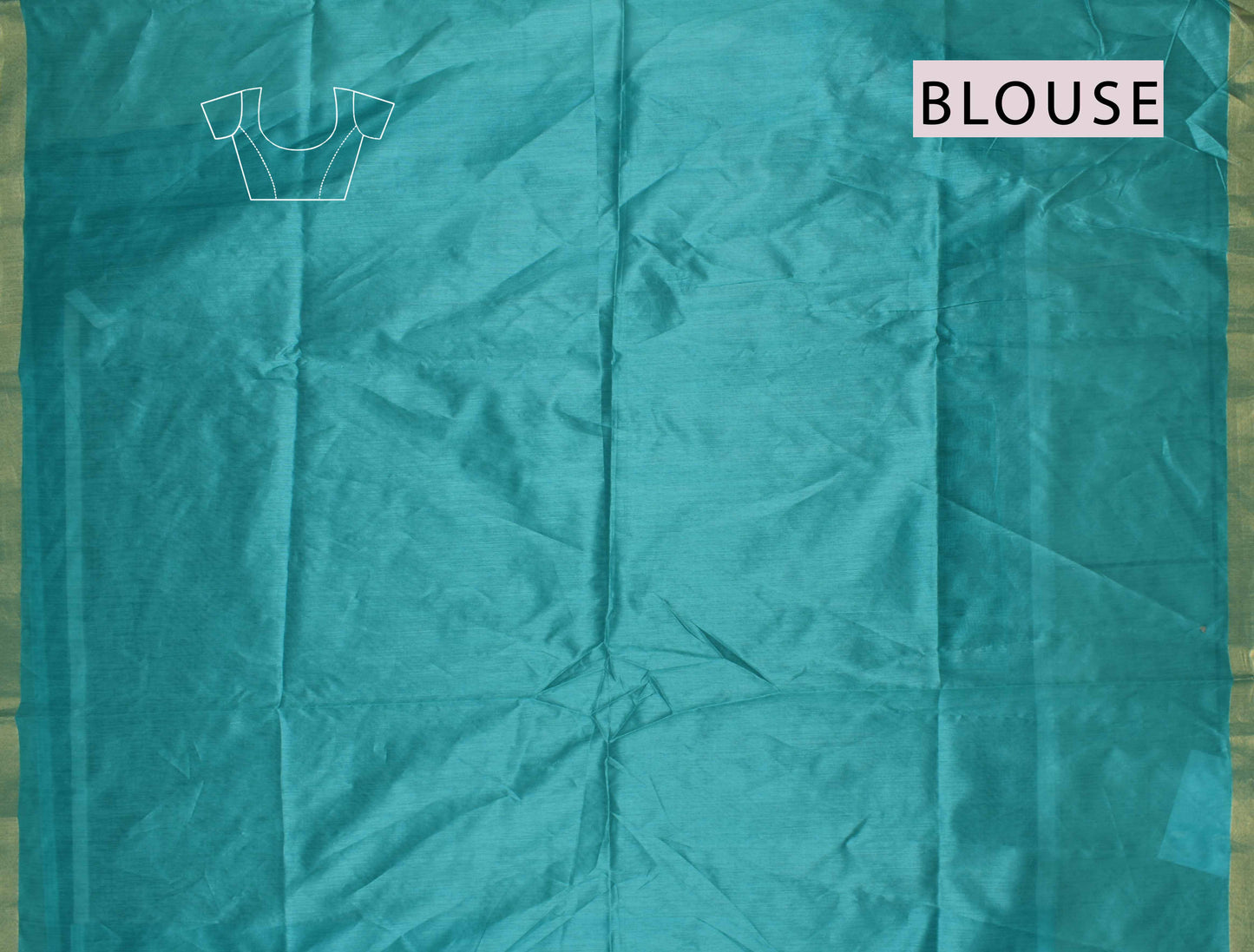 Blue Bandhej Silk Zari Border Saree