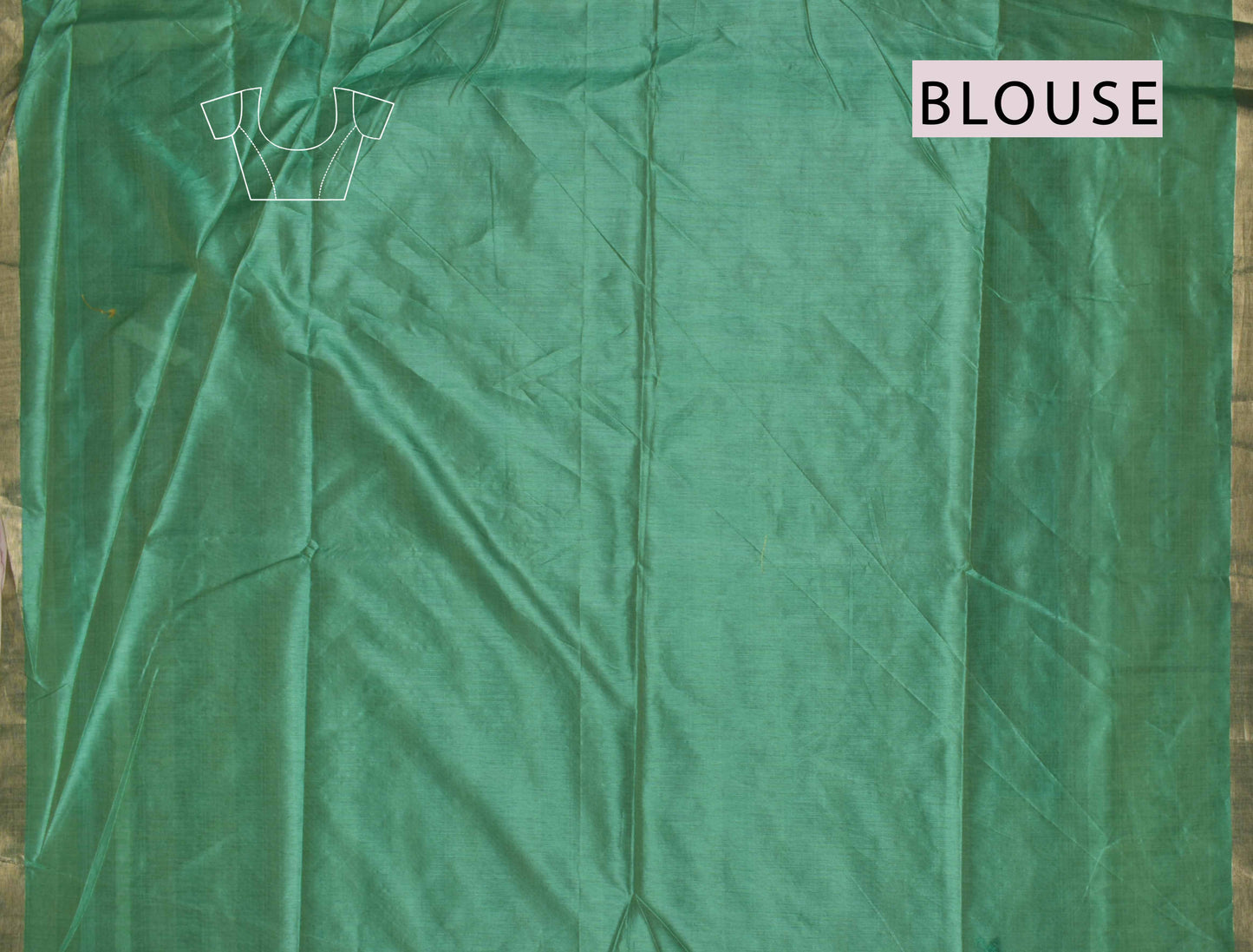 Green  Bandhej  Silk Zari Border Saree