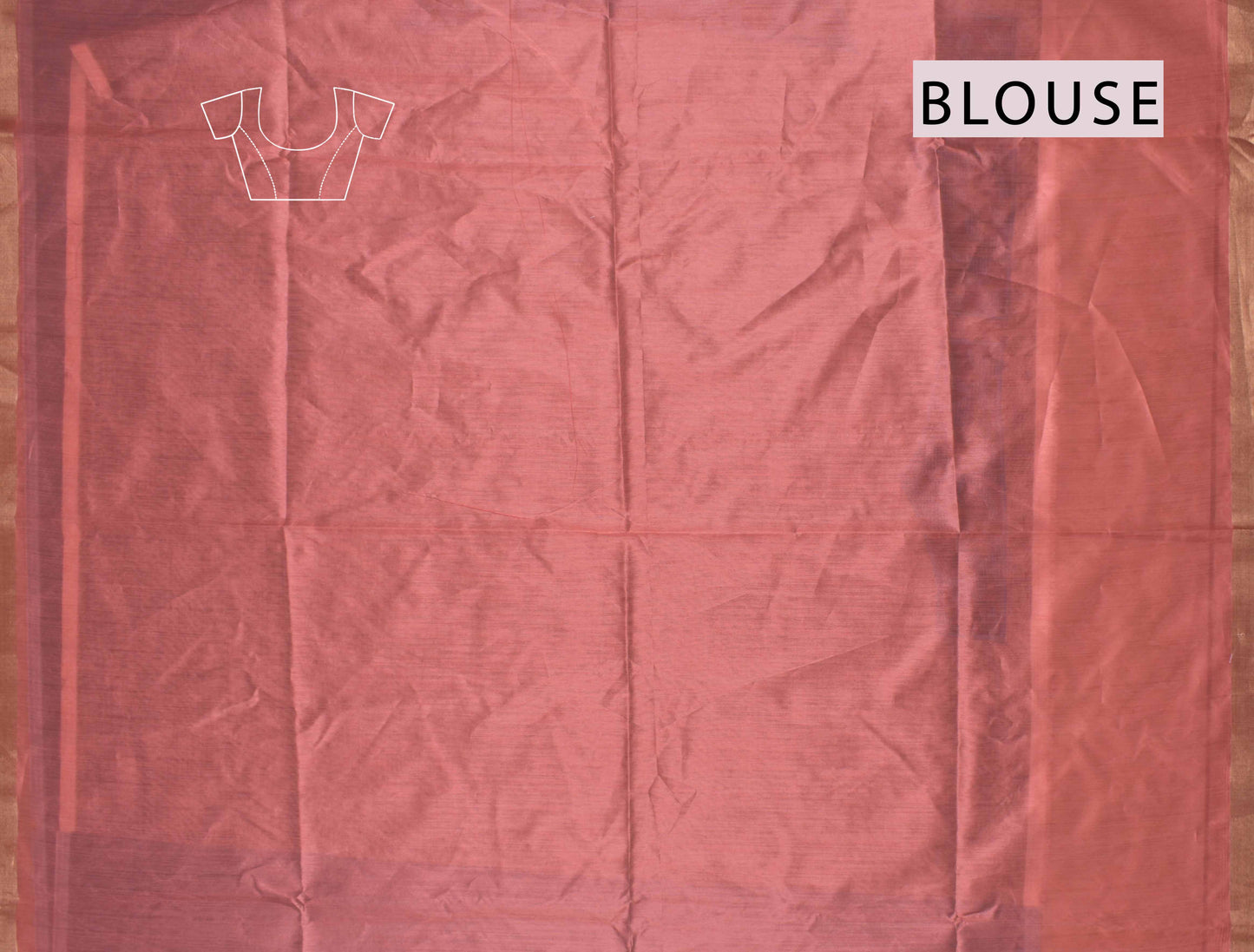 Sandal  Bandhej  Silk Zari Border Saree