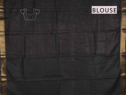 Violet Bengal Cotton Rhythms of Sea Zari Pallu Saree