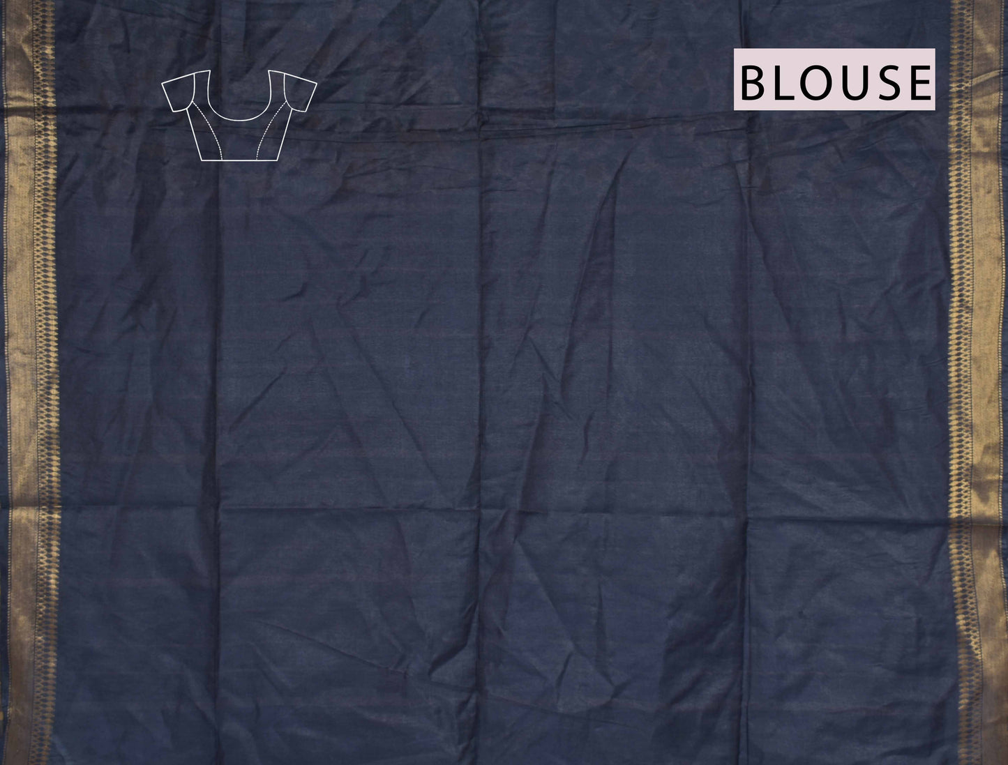 Off White Bengal Cotton Floral Kalamkari Style Peacock Blue Zari Border Saree