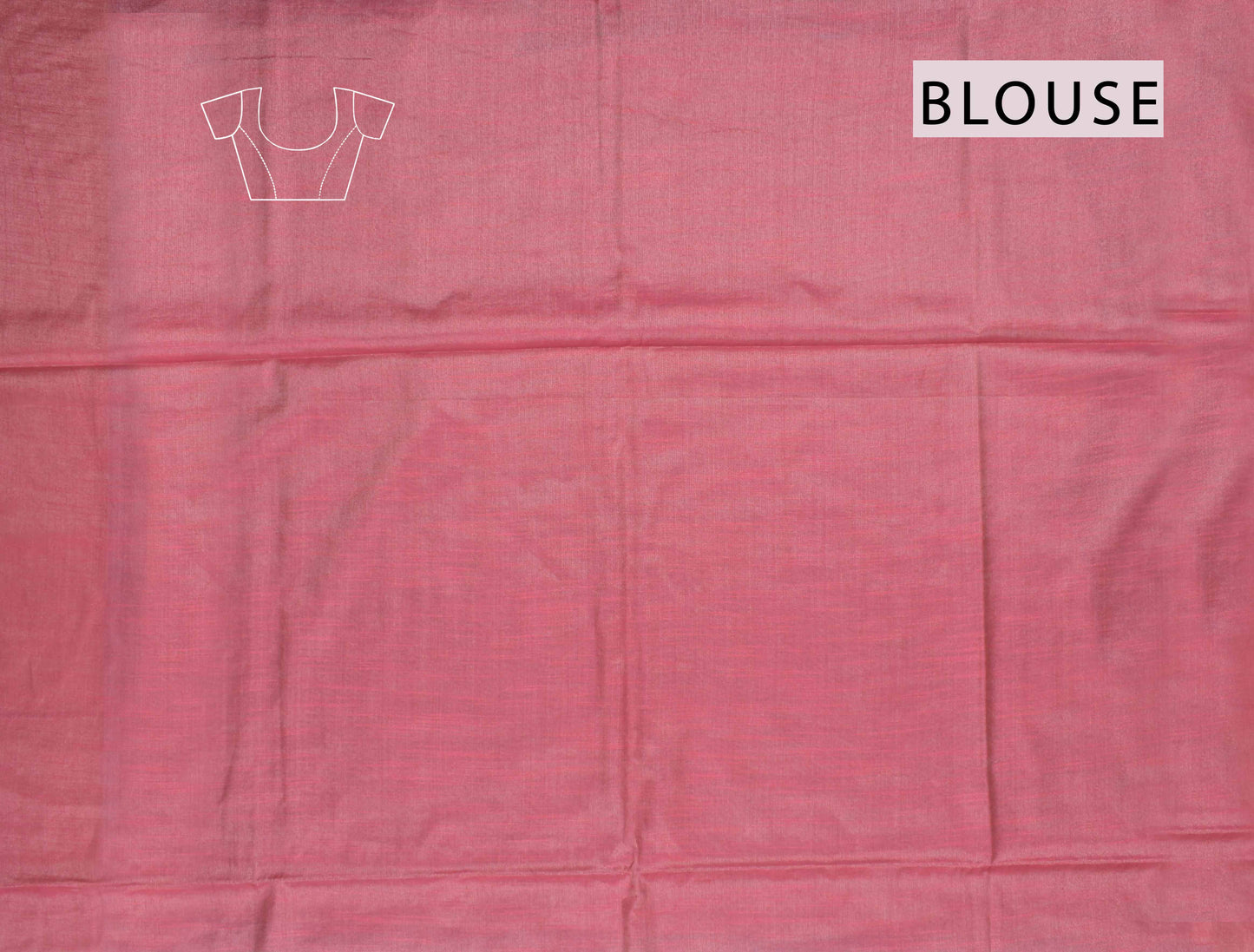 Light Orange Semi Linen Dots and Darts Tissue Style Saree