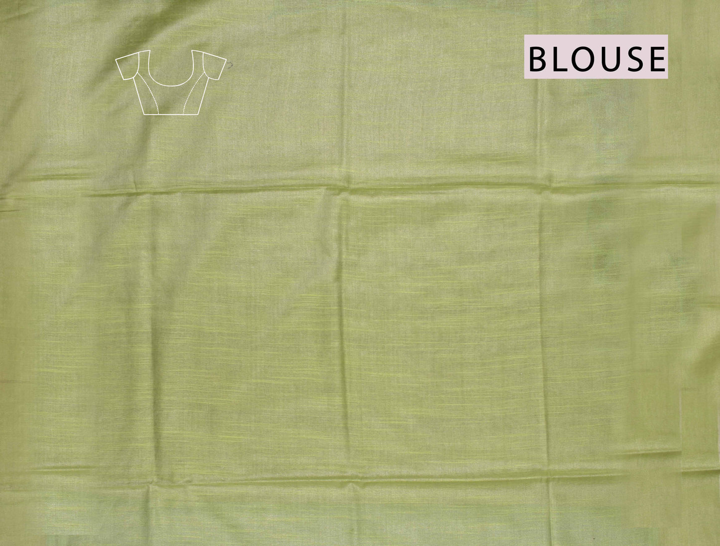 Blue Semi Linen Dots and Darts Tissue Style Saree