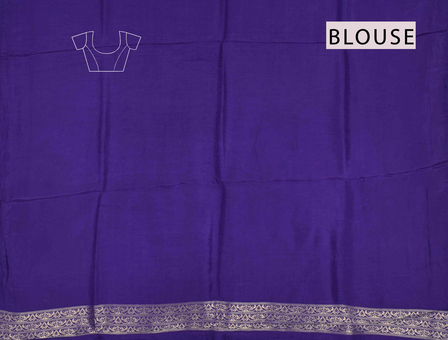Dark Violet Viscose Dola Zari Stripes Paisley Pallu Saree