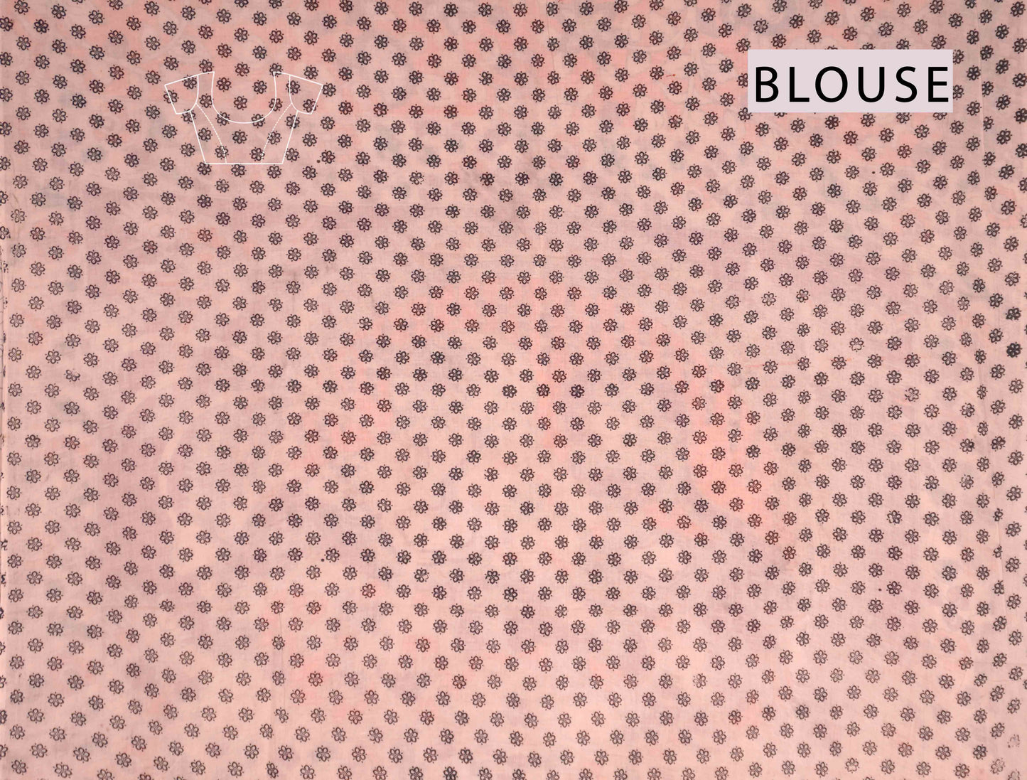 Orange Kalamkari Pure Cotton Floral Print Saree