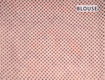 Orange Kalamkari Pure Cotton Floral Print Saree