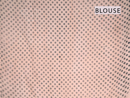 Violet  Kalamkari Pure Cotton Floral Vines Epic Pallu Saree