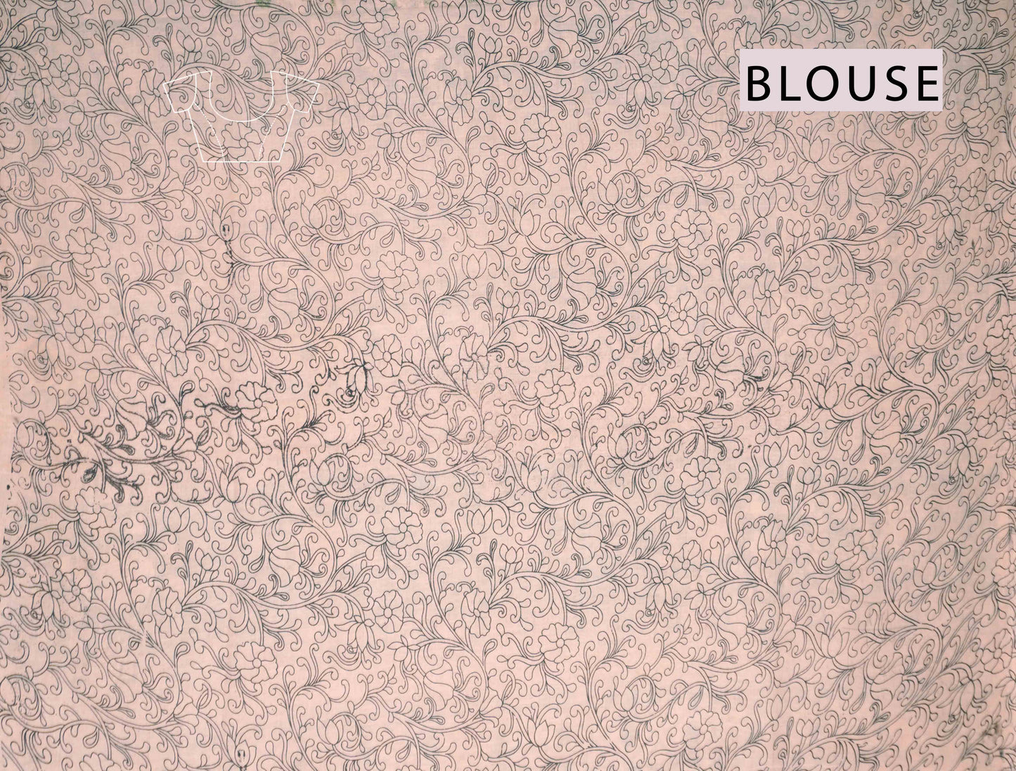 Green Kalamkari Pure Cotton  Floral Print Peacock Border Saree