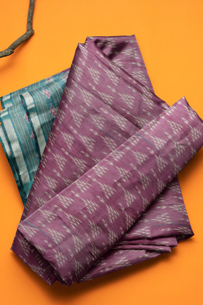 Burgundy Fancy Printed Cotton Patola Style Pallu Saree