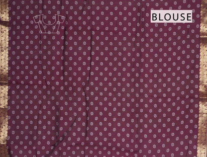 Mustard Yellow  Shibori Style Printed Cotton Zari Border Saree