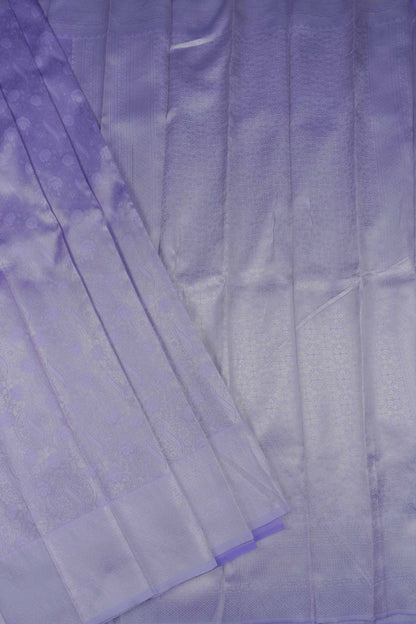 Violet Semi Silk Tissue Self Jacquard Saree