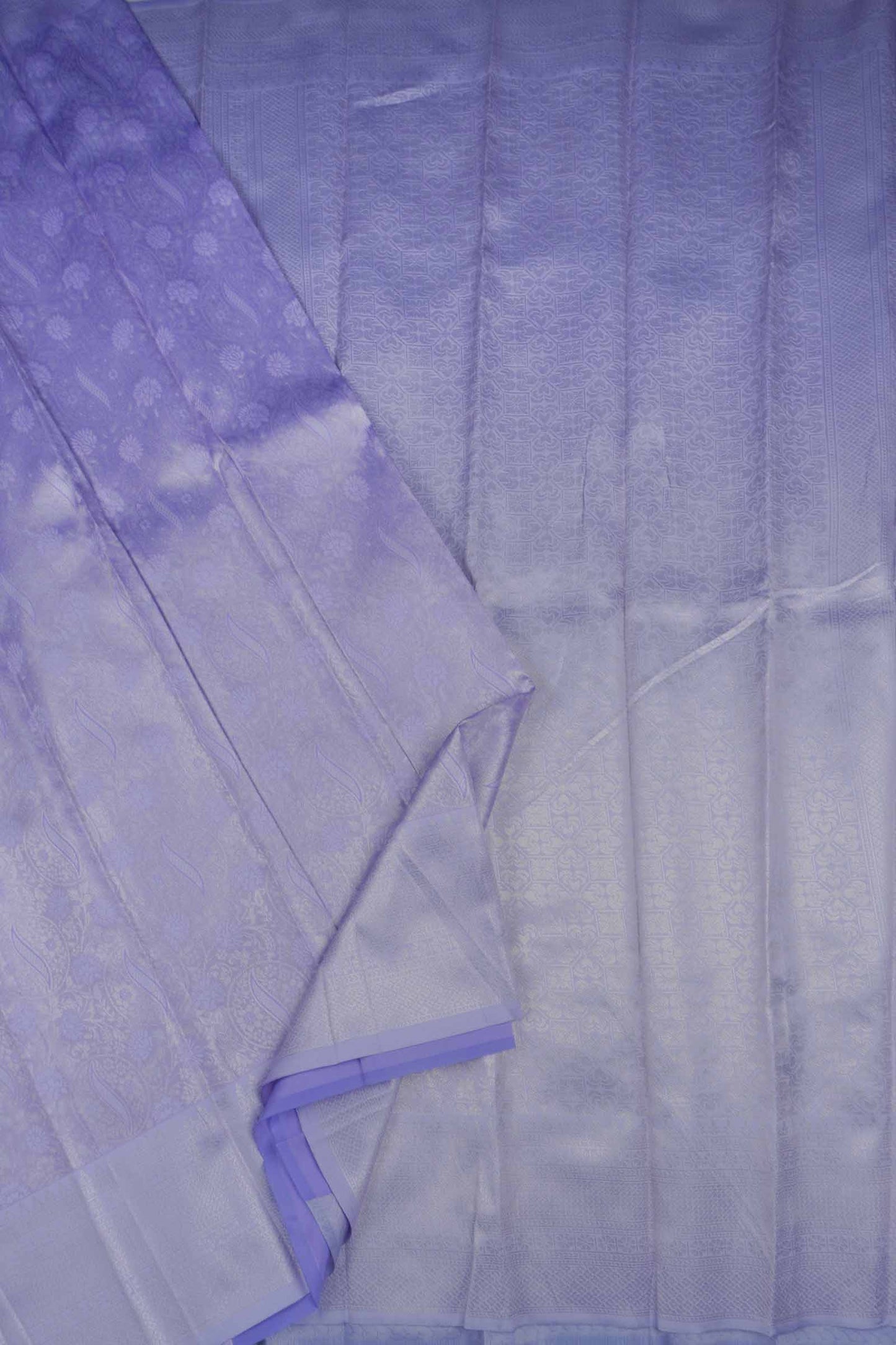 Violet Semi Silk Tissue Self Jacquard Saree
