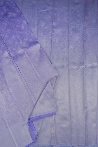 Violet Semi Silk Tissue Self Jacquard Saree