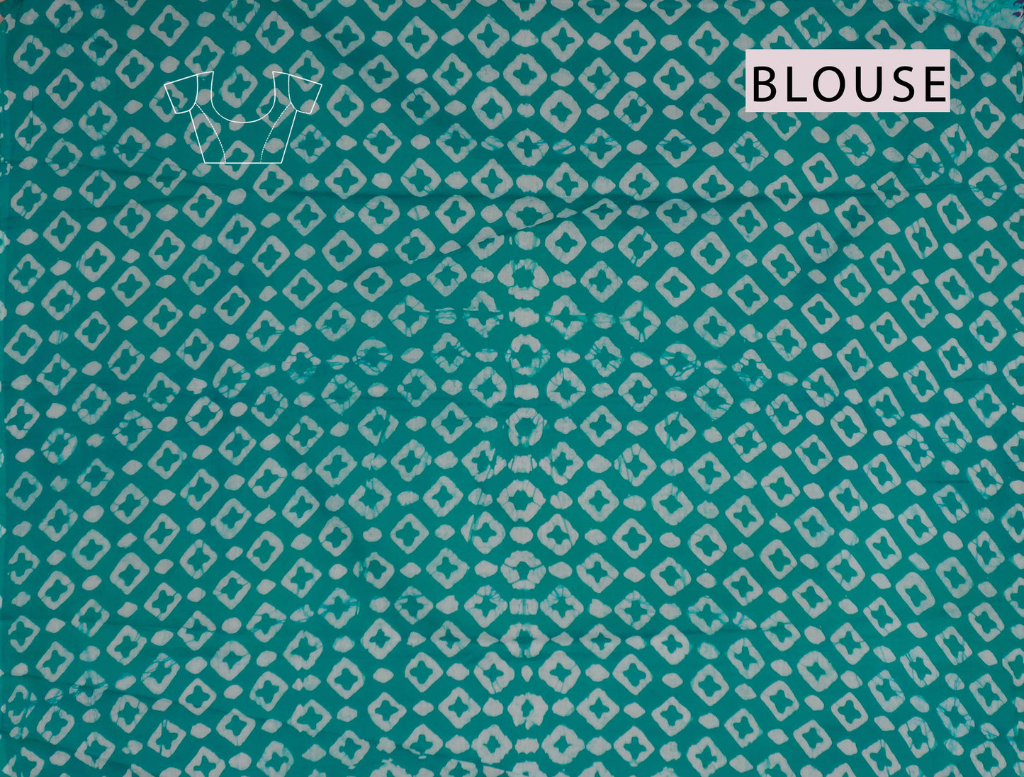 Light Blue Jaipur Cotton Green Butterfly Mango Border Saree