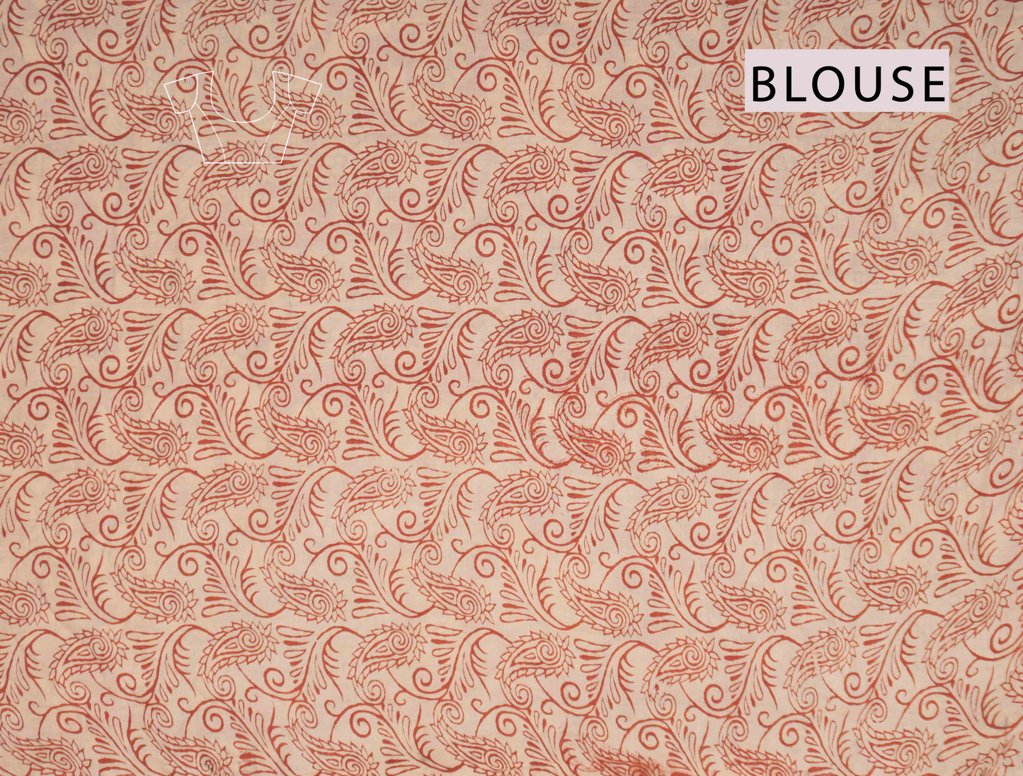 Maroon Kalamkari Pure Cotton Floral Print Peacock Pallu Saree