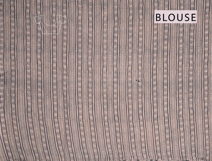 Black Kalamkari Pure Cotton Kalamkari Florals Peacock Border Pallu Saree