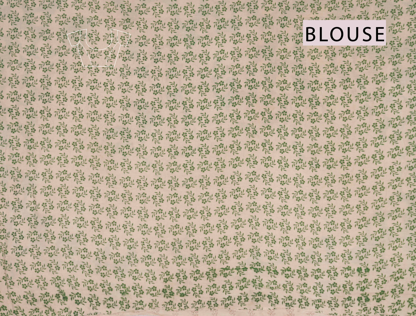 Green Kalamkari Pure Cotton Floral Print Peacock Pallu Saree