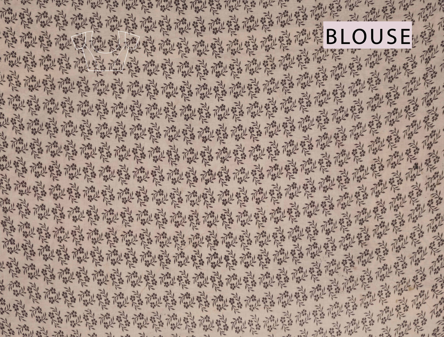 Blue Kalamkari Pure Cotton Fancy Stamp Print Floral Pallu Saree