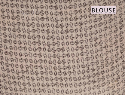 Blue Kalamkari Pure Cotton Fancy Stamp Print Floral Pallu Saree