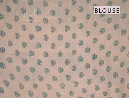 Red Kalamkari Pure Cotton Village Art Print  Saree