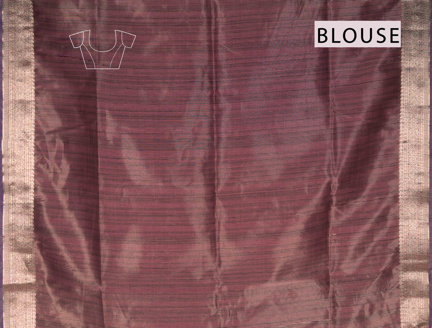 Dark Mauve Soft Bengal Cotton Mini Butta Zari Border Saree