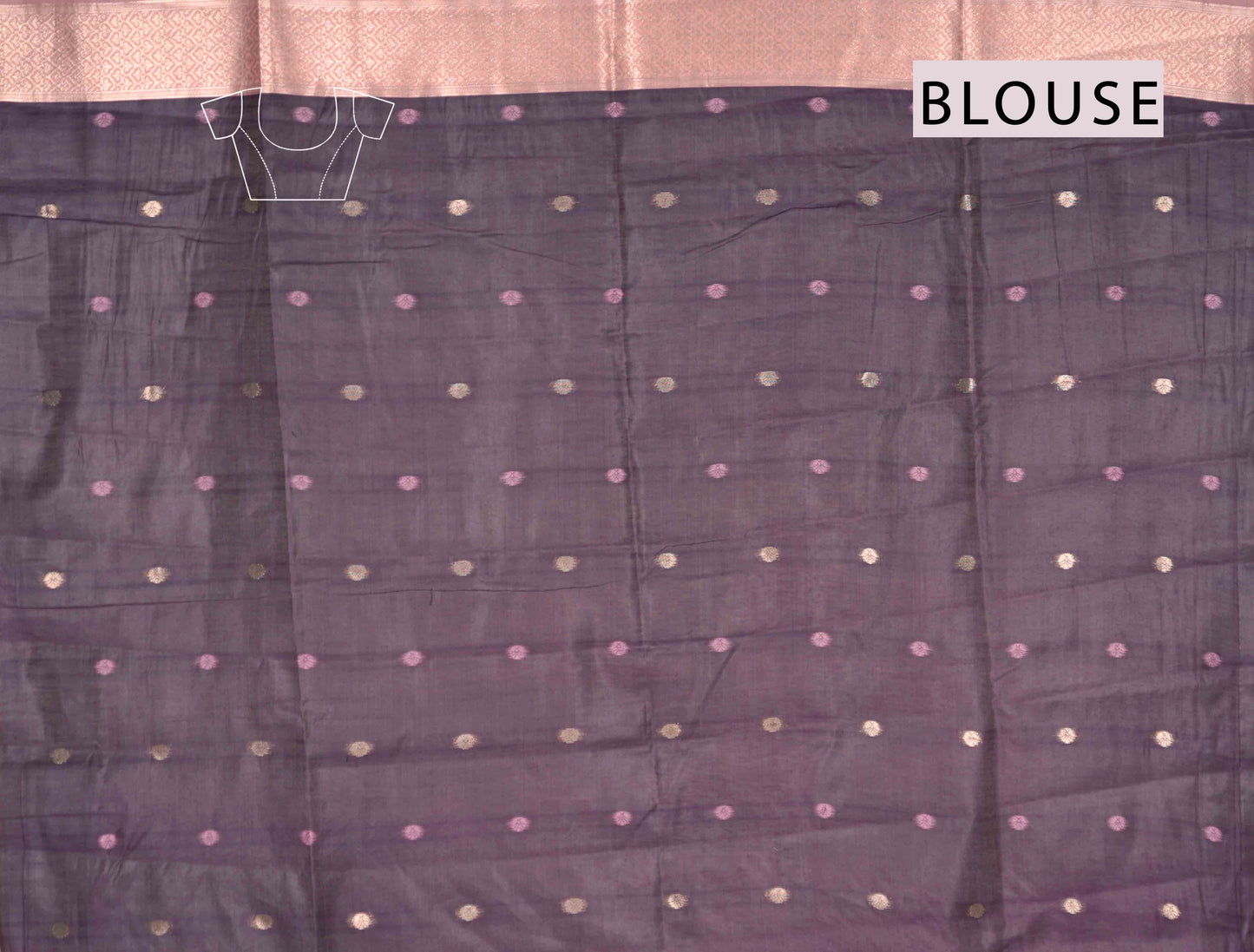 Pink Soft Bengal Cotton Bird Trails Pallu Zari Border Saree