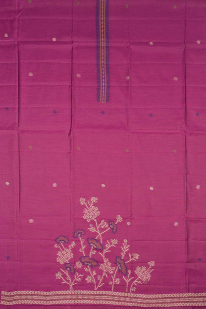 Purple Pure Cotton Chudithar Material Bloom Edit Suit