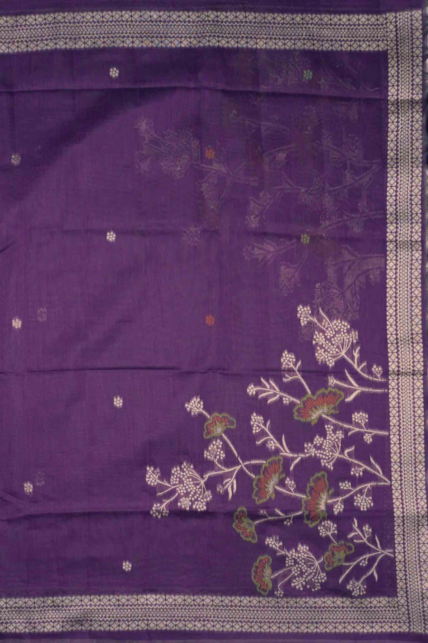 Violet Pure Cotton Chudithar Material Bloom Edit Suit