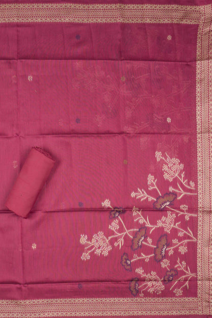 Purple Pure Cotton Chudithar Material Bloom Edit Suit