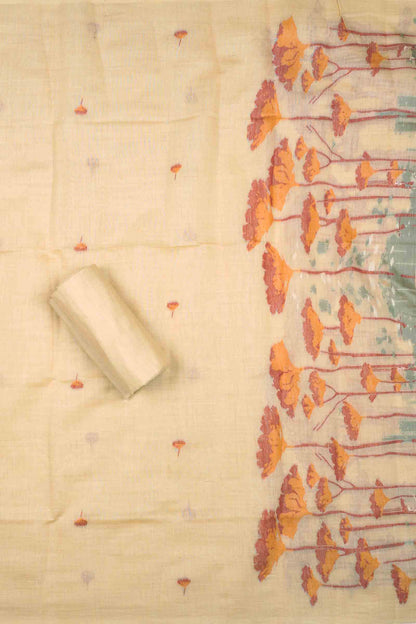 Sandal Pure Cotton Chudithar Material Gardens By the Bay Suit