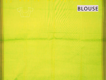 Green Pure South Cotton Paisley Butta Saree