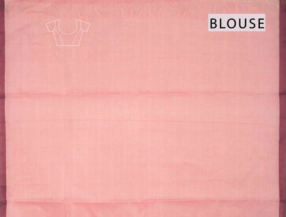 Light Pink Pure South Cotton Tulips Butta Saree - CHECKED