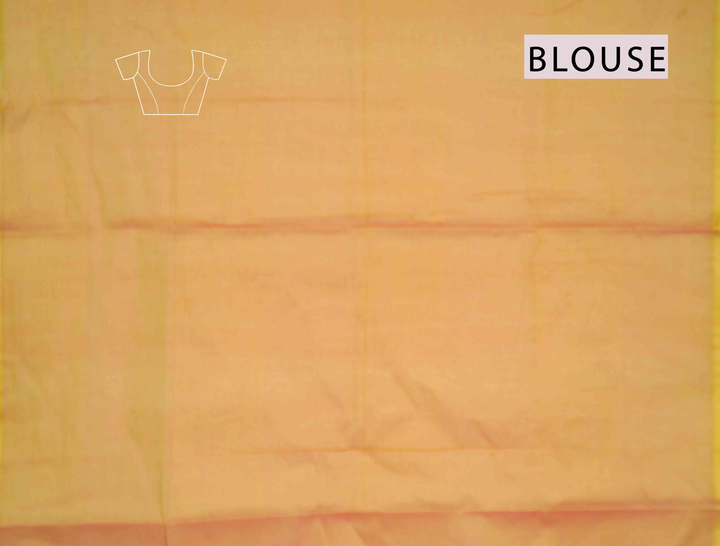 Light Orange Pure South Cotton Checks Llama Butta Saree