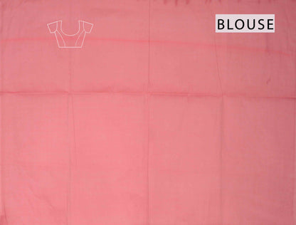 Dark Mauve Taupe Pure South Cotton Mini Checks Llama Butta Saree