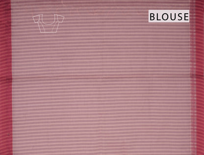 Light Pink With Grey Pure South Cotton Kolam Butta Chariot Pallu Saree