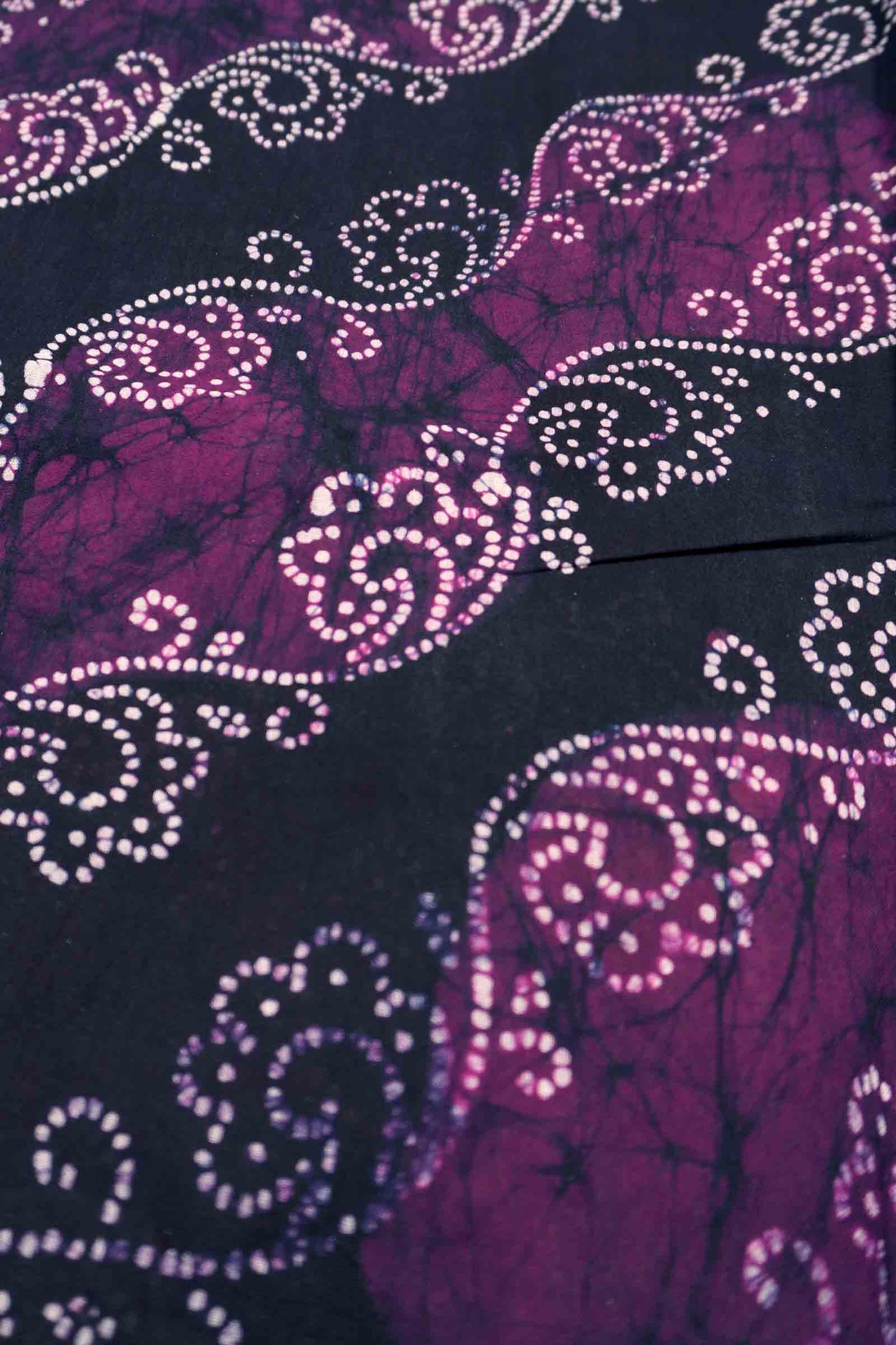 Dark Violet Pure Sungudi Double Floral  Cross Print Peacock Border Saree