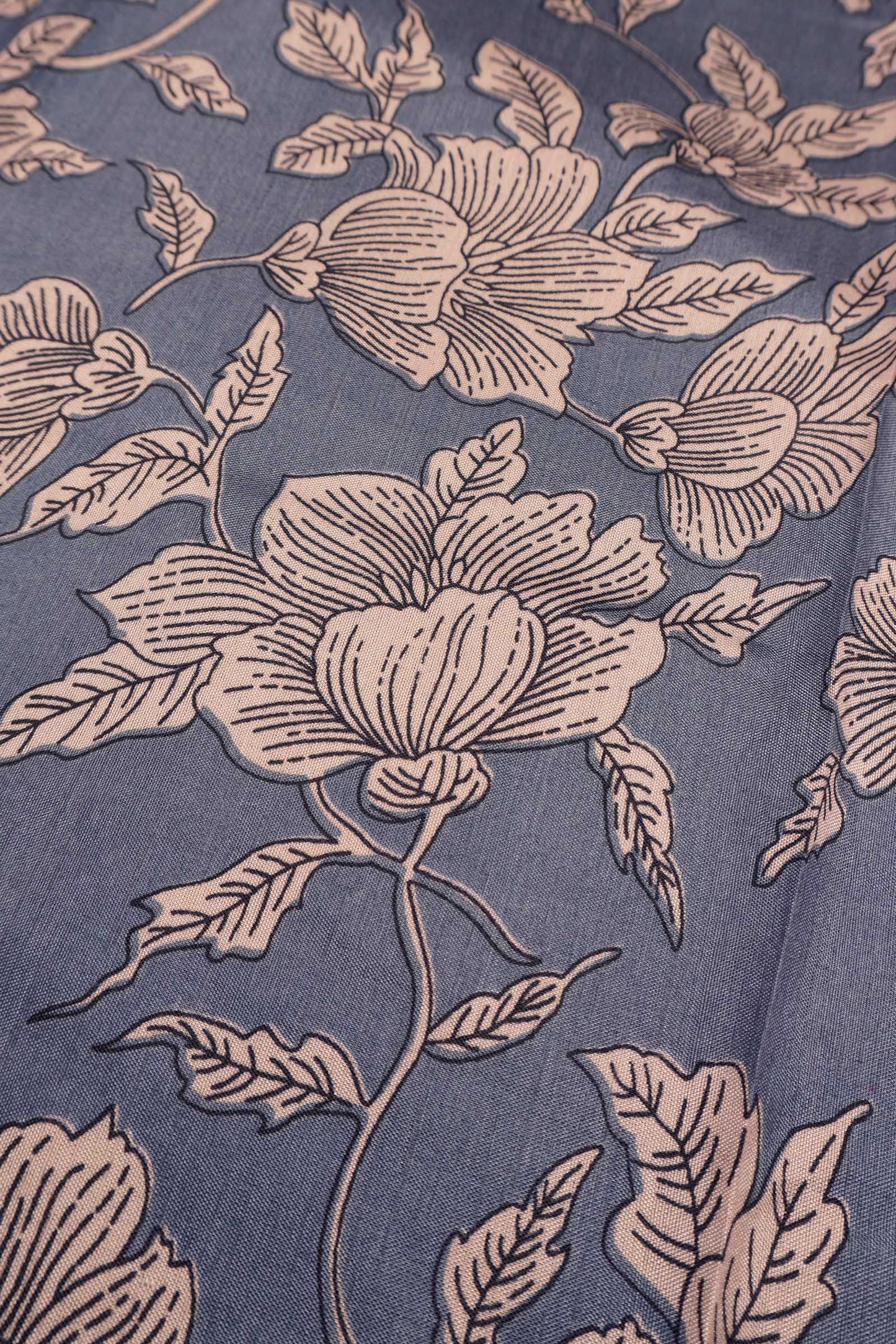 Dark Grey Semi Dola Pink Zari Border Saree