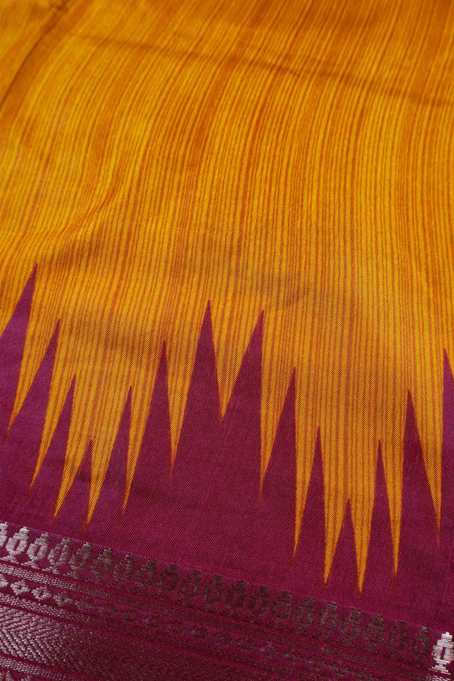 Yellow Semi Dola Zari Border Fancy Pallu Blouse Saree