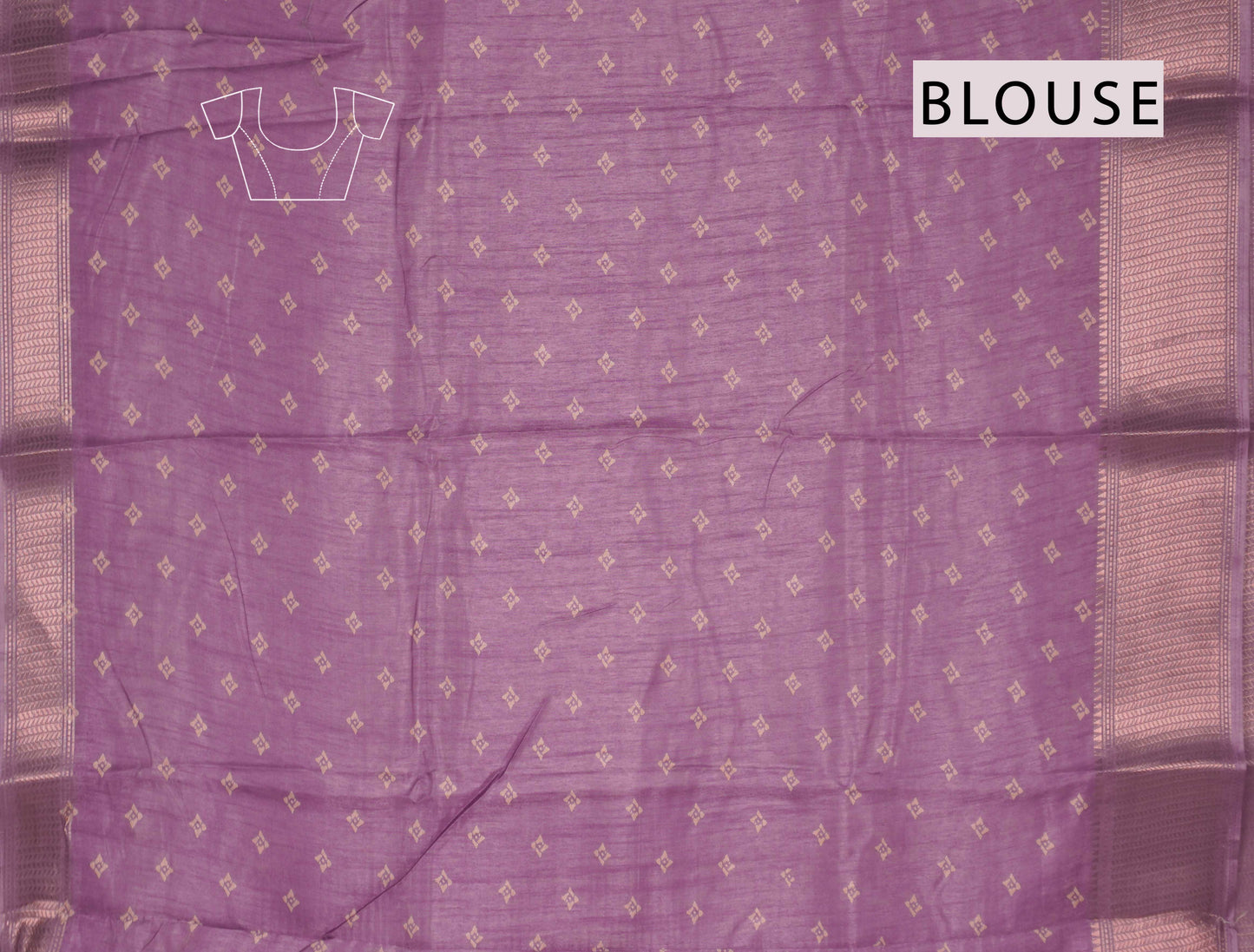 Violet Semi Dola Zari Border Saree