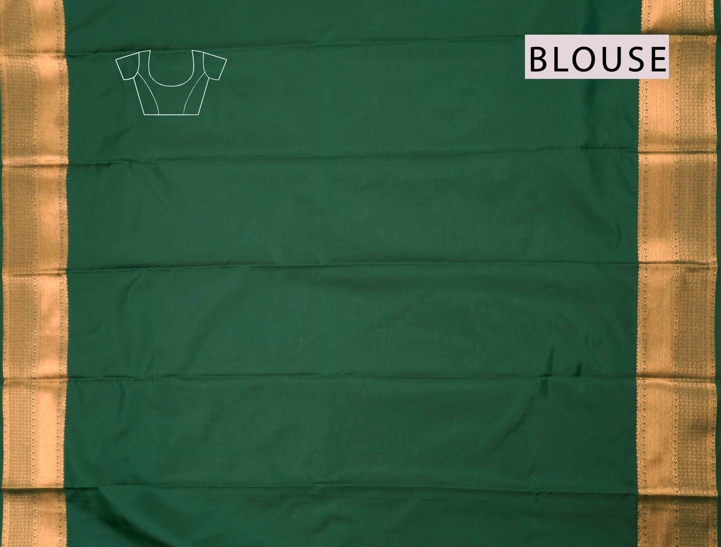 Dark Green Semi Soft Silk Small Butta Royal Palanquin Saree
