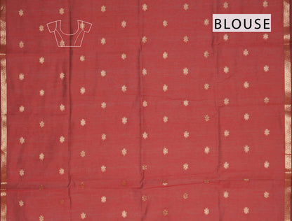 Green Semi Maheswari Cotton Sampada Puspa Butta Contrast Pallu Saree