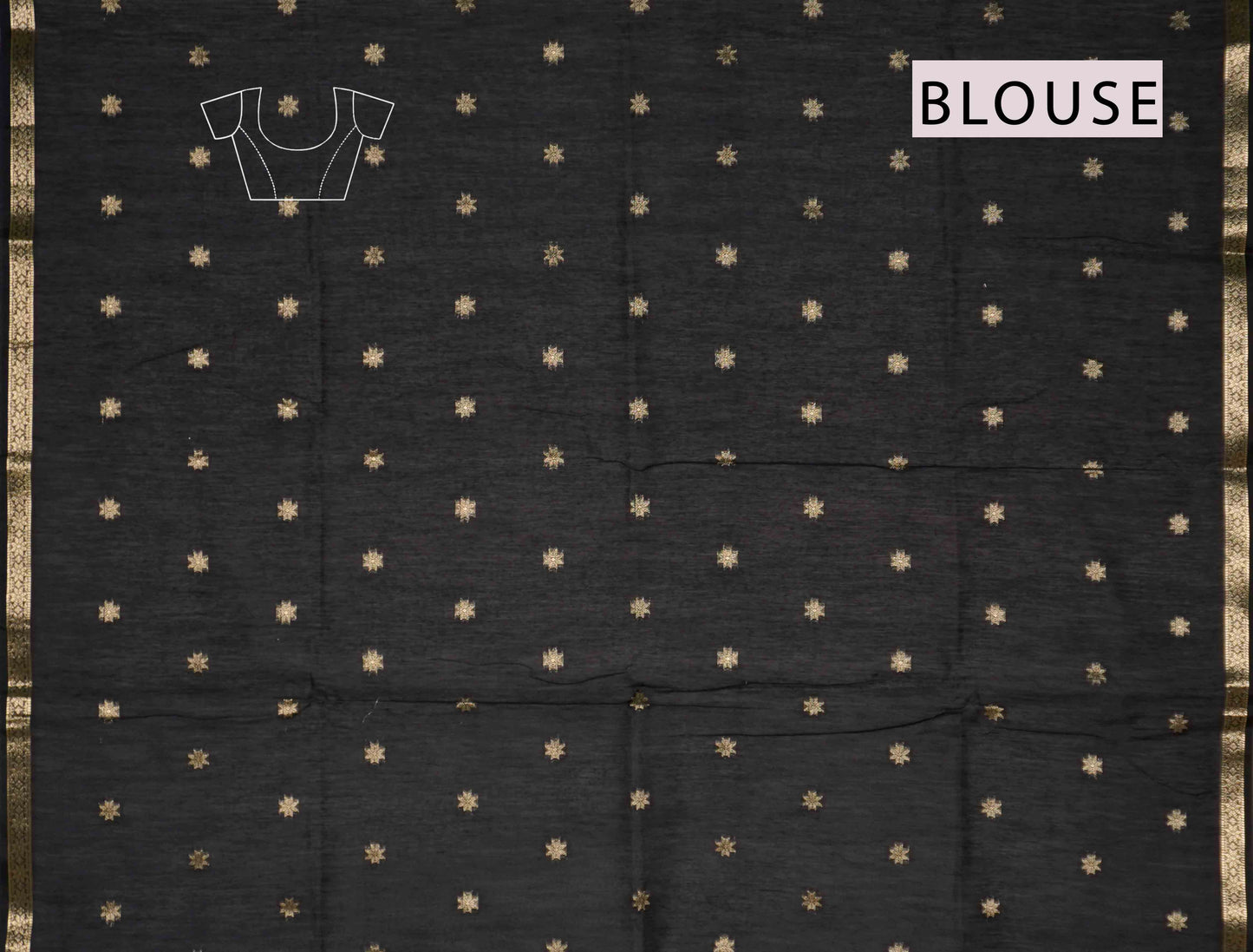 Purple Semi Maheswari Cotton Sampada Puspa Butta Contrast Pallu Saree