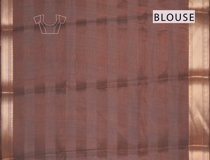 Light Green Printed Cotton Floral Wonderland Zari Border Saree