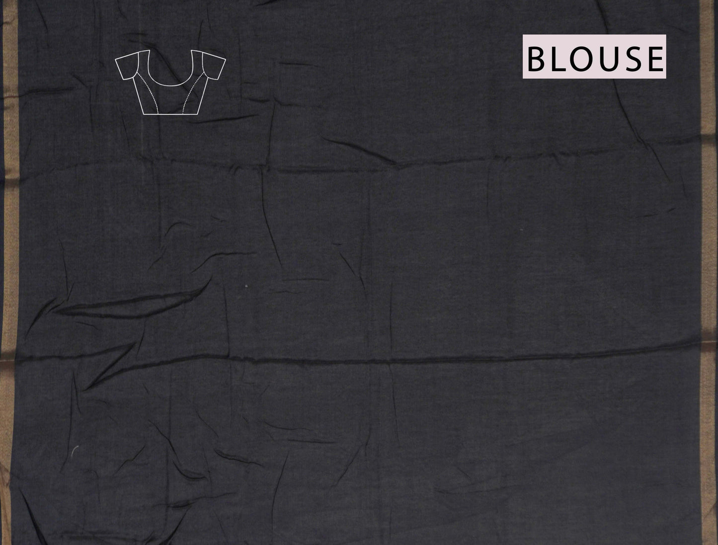 Red With Black Printed Malai Cotton Flames of Forest Zari Border Saree