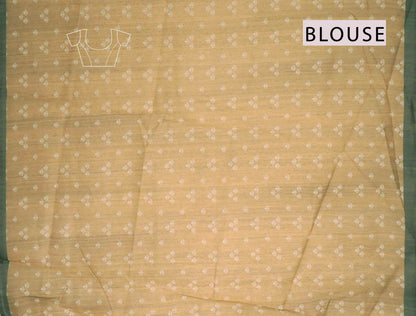 Grey Semi Chanderi Royal Domes Saree