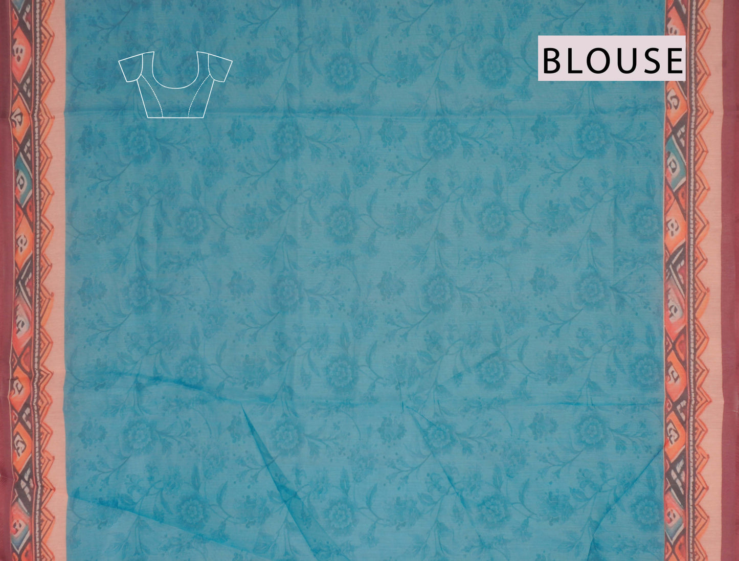 Deep Pink Semi Chanderi Lil Sparrows Pallu Saree