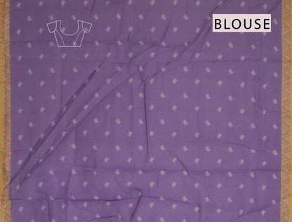 Green Semi Chanderi Pichwai Prints Saree