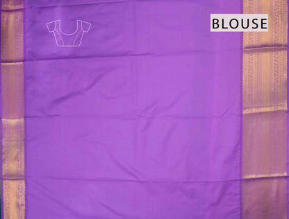 Dark Yellow Semi Soft Silk Vairaoosi Style Stripes Purple Zari Border  Saree